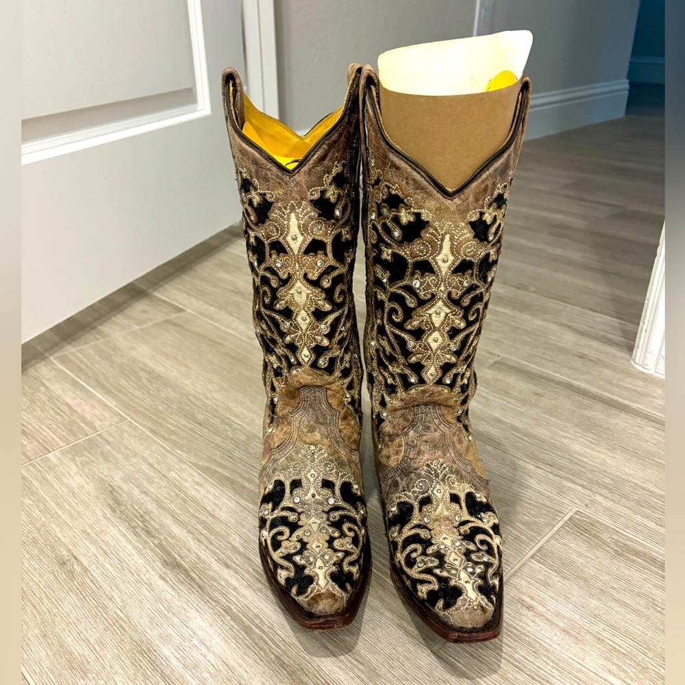 Corral Inlay Sequin boots